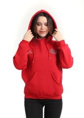 Yeni 112 Acil Kırmızı Kapşonlu Swit (Unisex)