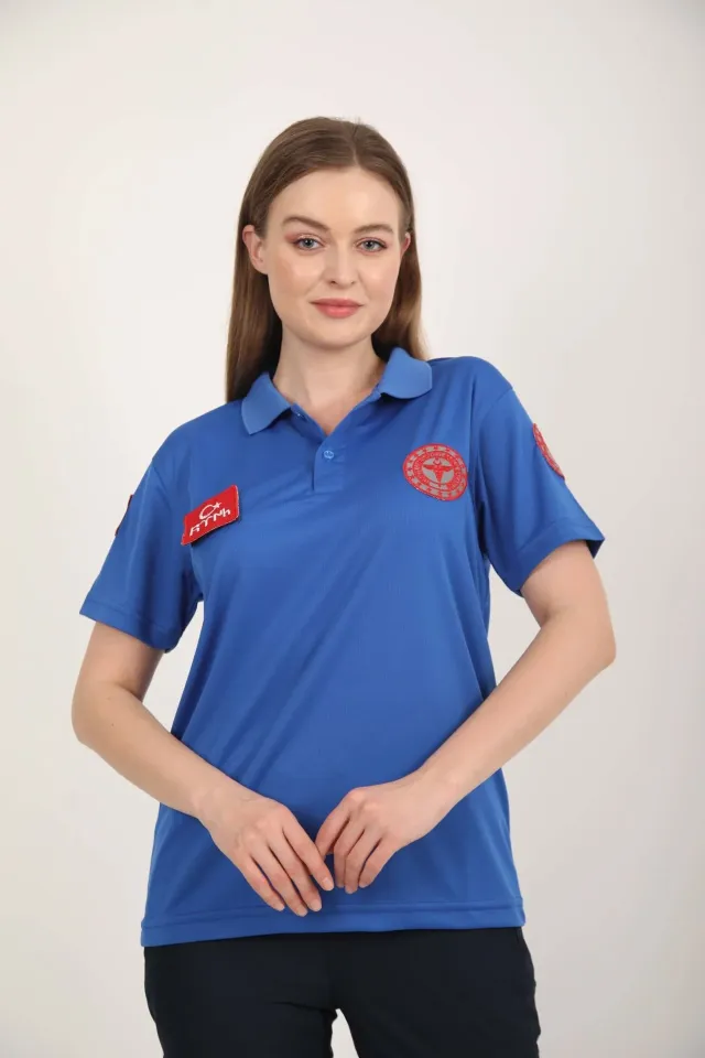 112 Acil Sağlık Polo Yaka Comfort T-shirt (Unisex-Fileli)