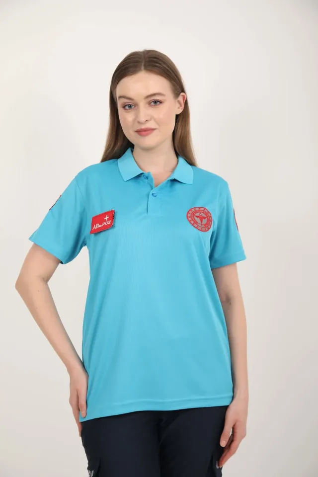 112 Acil Sağlık Polo Yaka Comfort T-shirt (Unisex-Fileli)