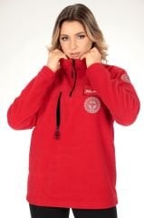 Yeni Kırmızı 112 Acil Sağlık Fermuarlı Swit (Unisex)