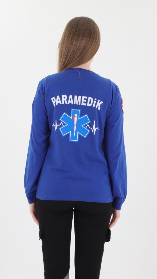Paramedik Sax Mavisi Penye Uzun Kol (Unisex )