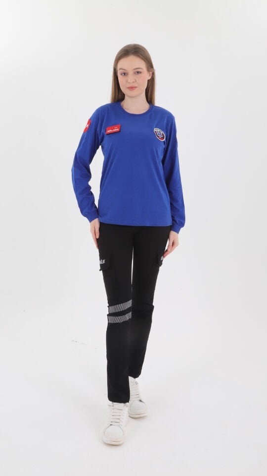 Paramedik Sax Mavisi Penye Uzun Kol (Unisex )