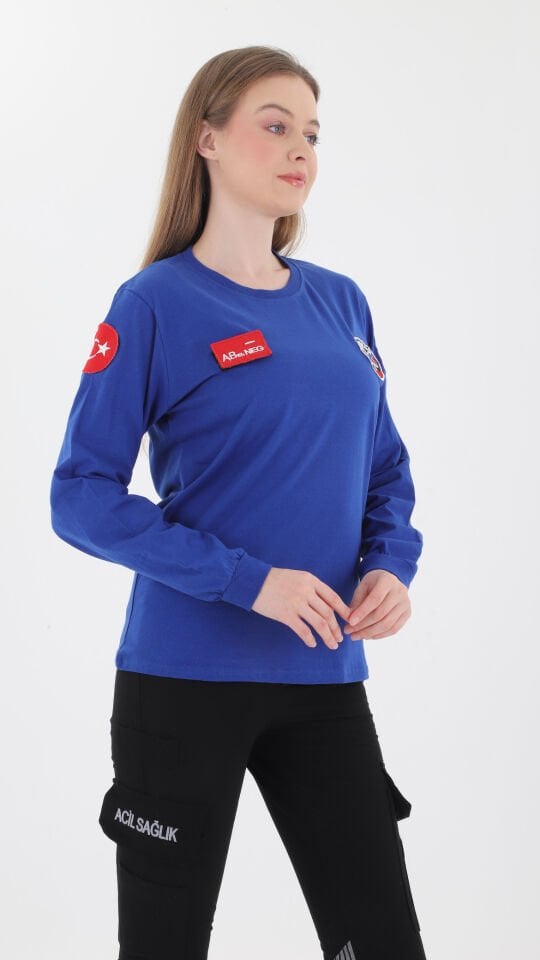 Paramedik Sax Mavisi Penye Uzun Kol (Unisex )