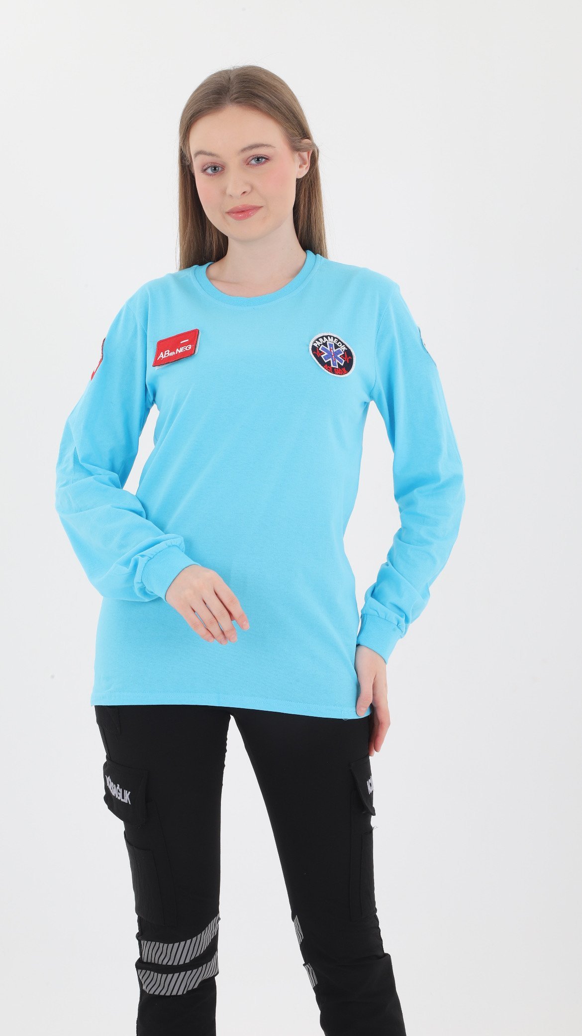 Paramedik Turkuaz Penye Uzun Kol (Unisex)