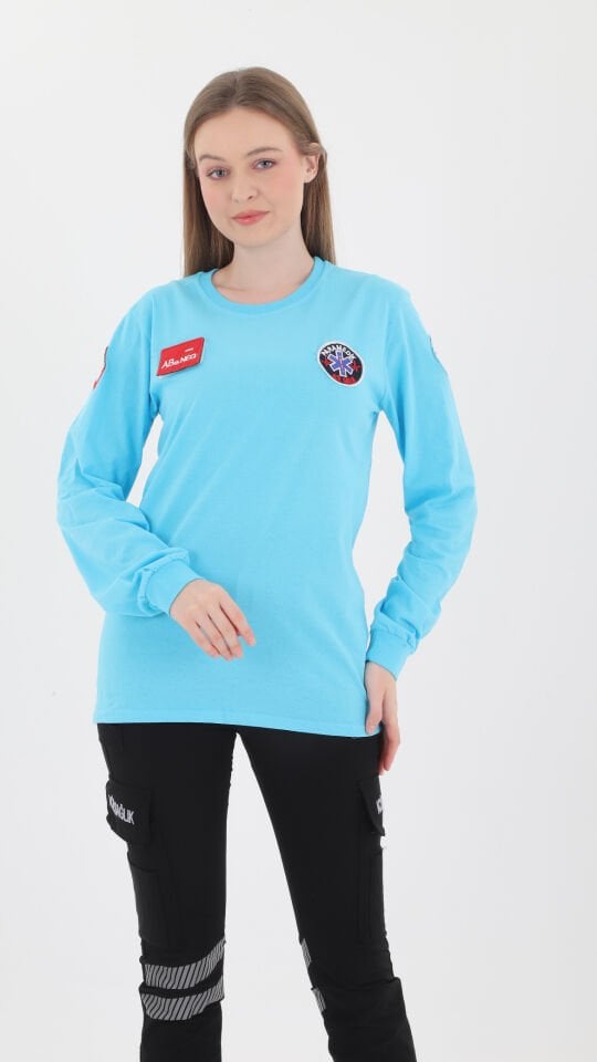 Paramedik Turkuaz Penye Uzun Kol (Unisex)