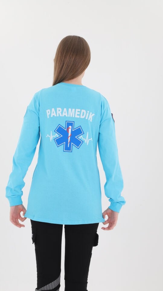 Paramedik Turkuaz Penye Uzun Kol (Unisex)