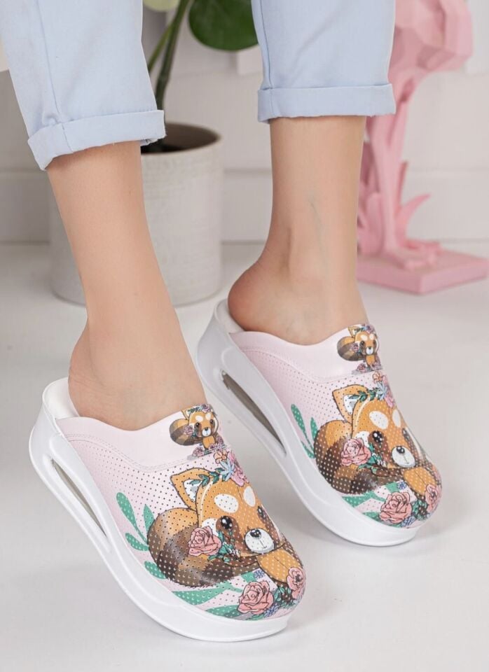 Ayıcık Desenli Ortopedik Airmax Terlik