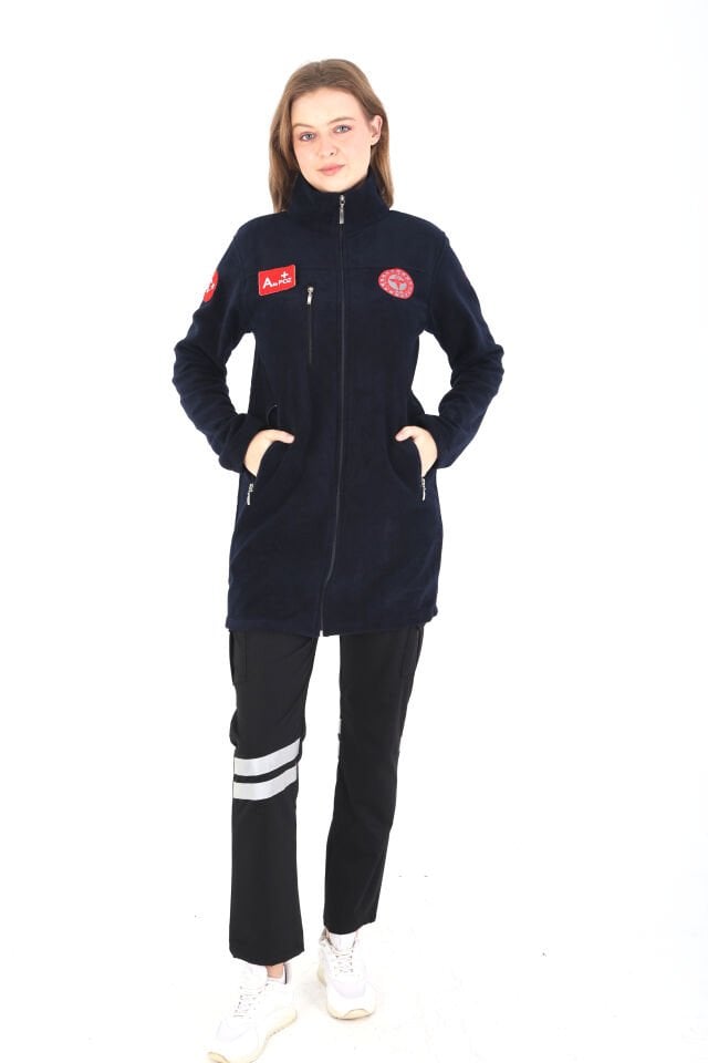 Yeni  Lacivert (112) Acil Sağlık Tunik Polar