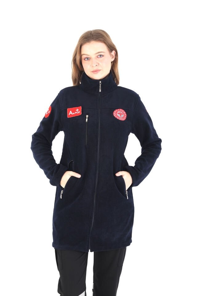 Yeni  Lacivert (112) Acil Sağlık Tunik Polar