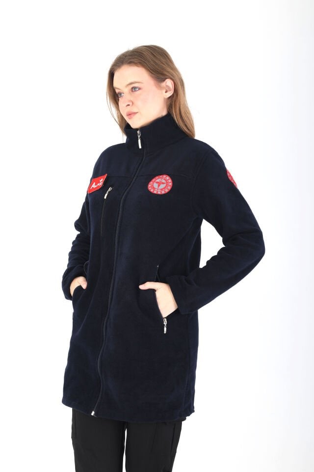 Yeni  Lacivert (112) Acil Sağlık Tunik Polar