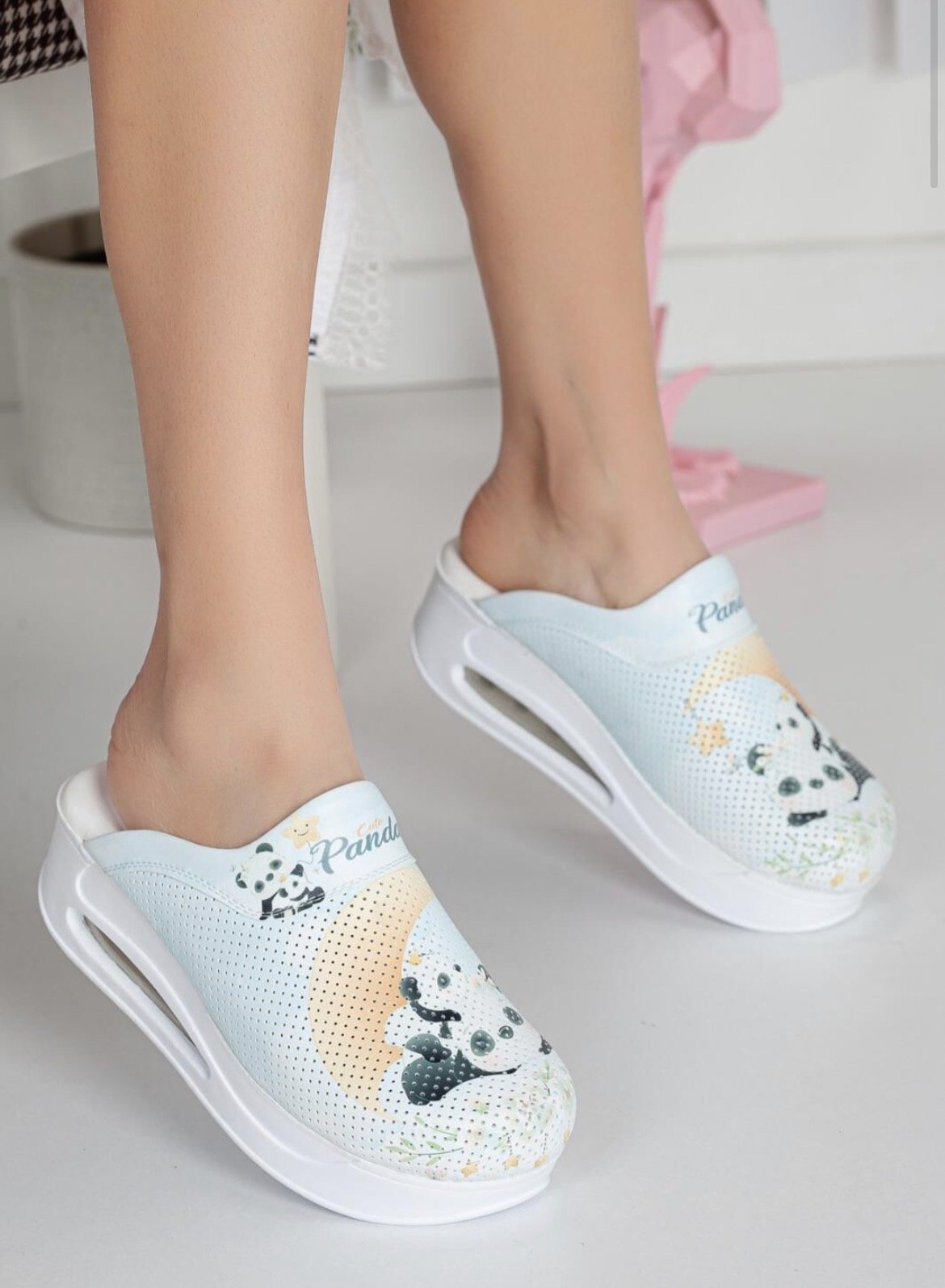 Panda Desenli Ortopedik Airmax Terlik