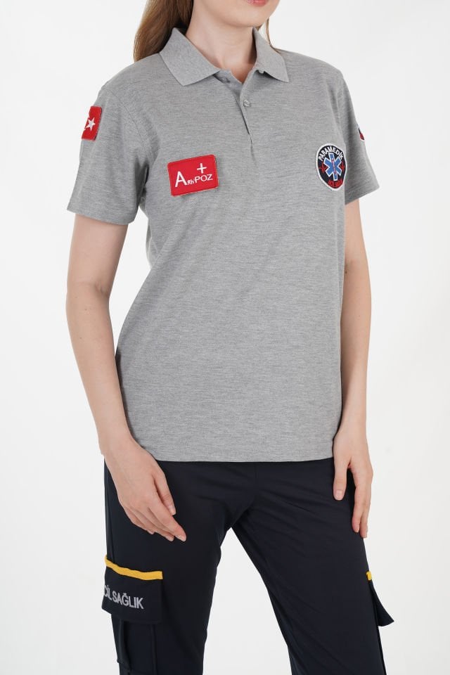 Yeni Paramedik Gri Lacost T-shirt (Unisex)