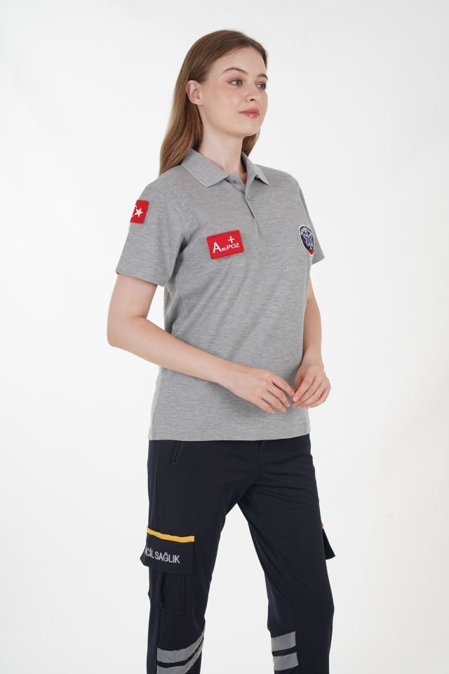 Yeni Paramedik Gri Lacost T-shirt (Unisex)
