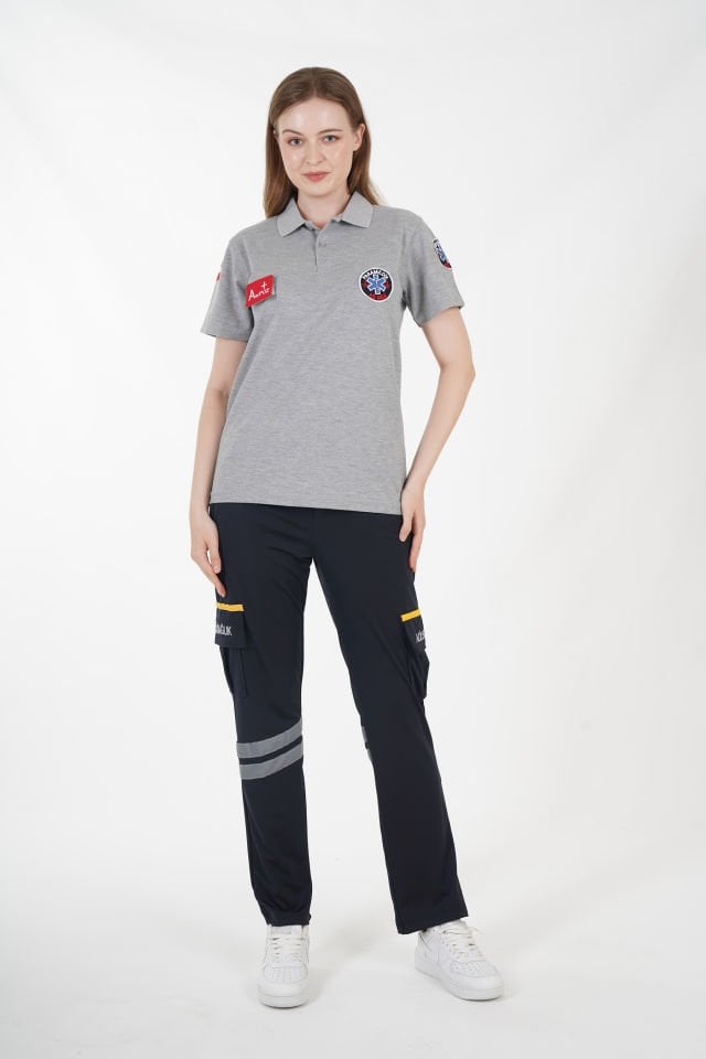 Yeni Paramedik Gri Lacost T-shirt (Unisex)