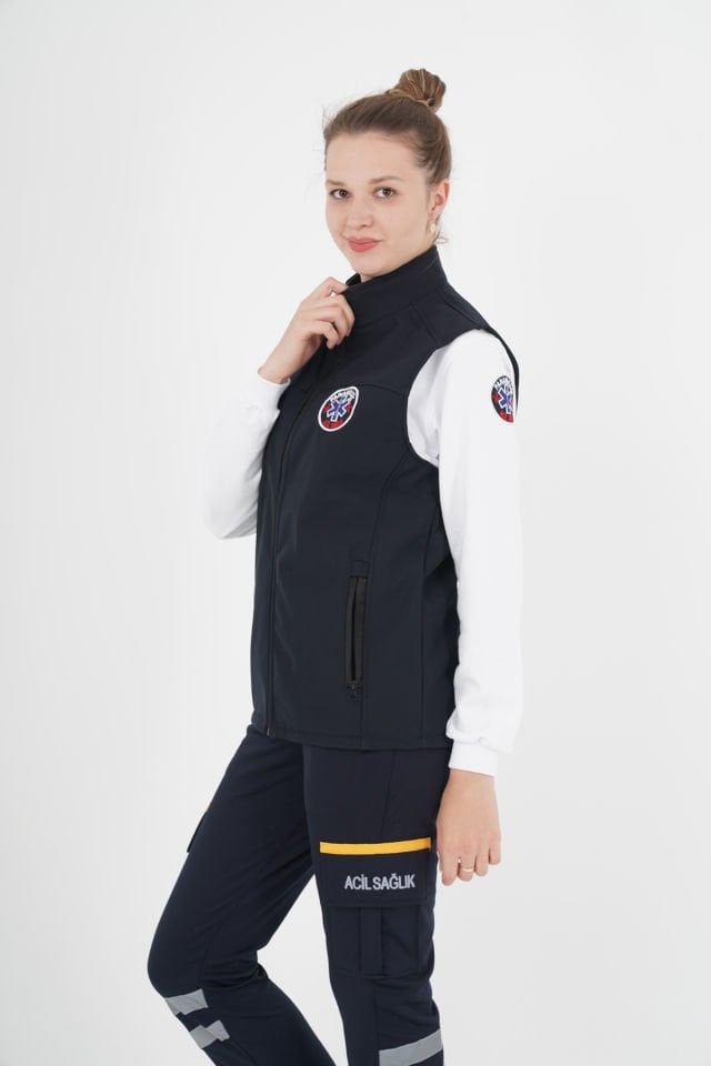 Yeni Lacivert Paramedik Yelek (Unisex)