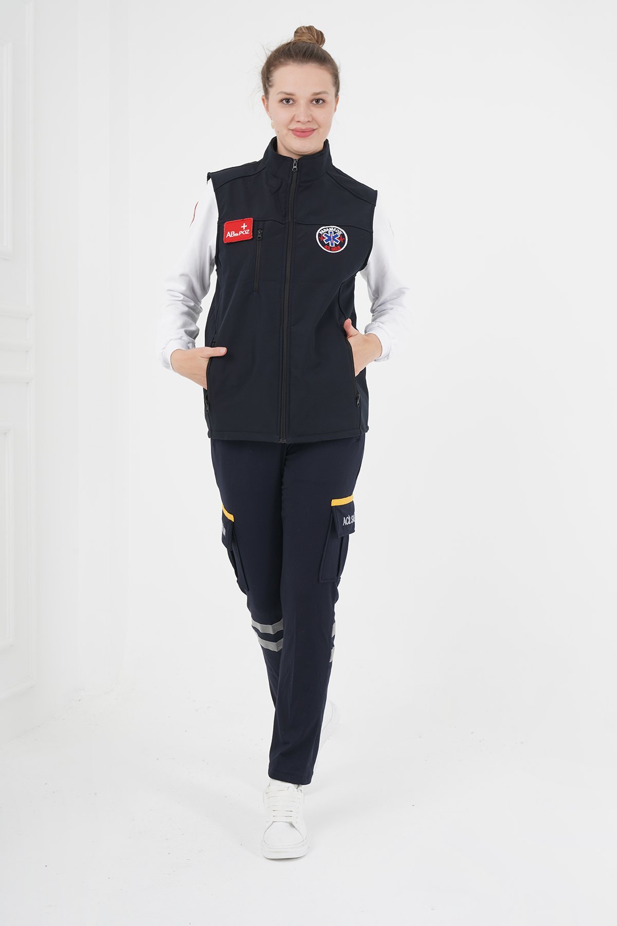 Yeni Lacivert Paramedik Yelek (Unisex)