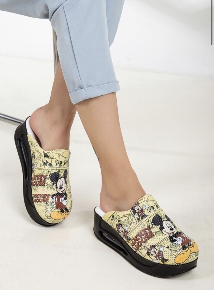 Micky Mouse Desenli Ortopedik Airmax Terlik