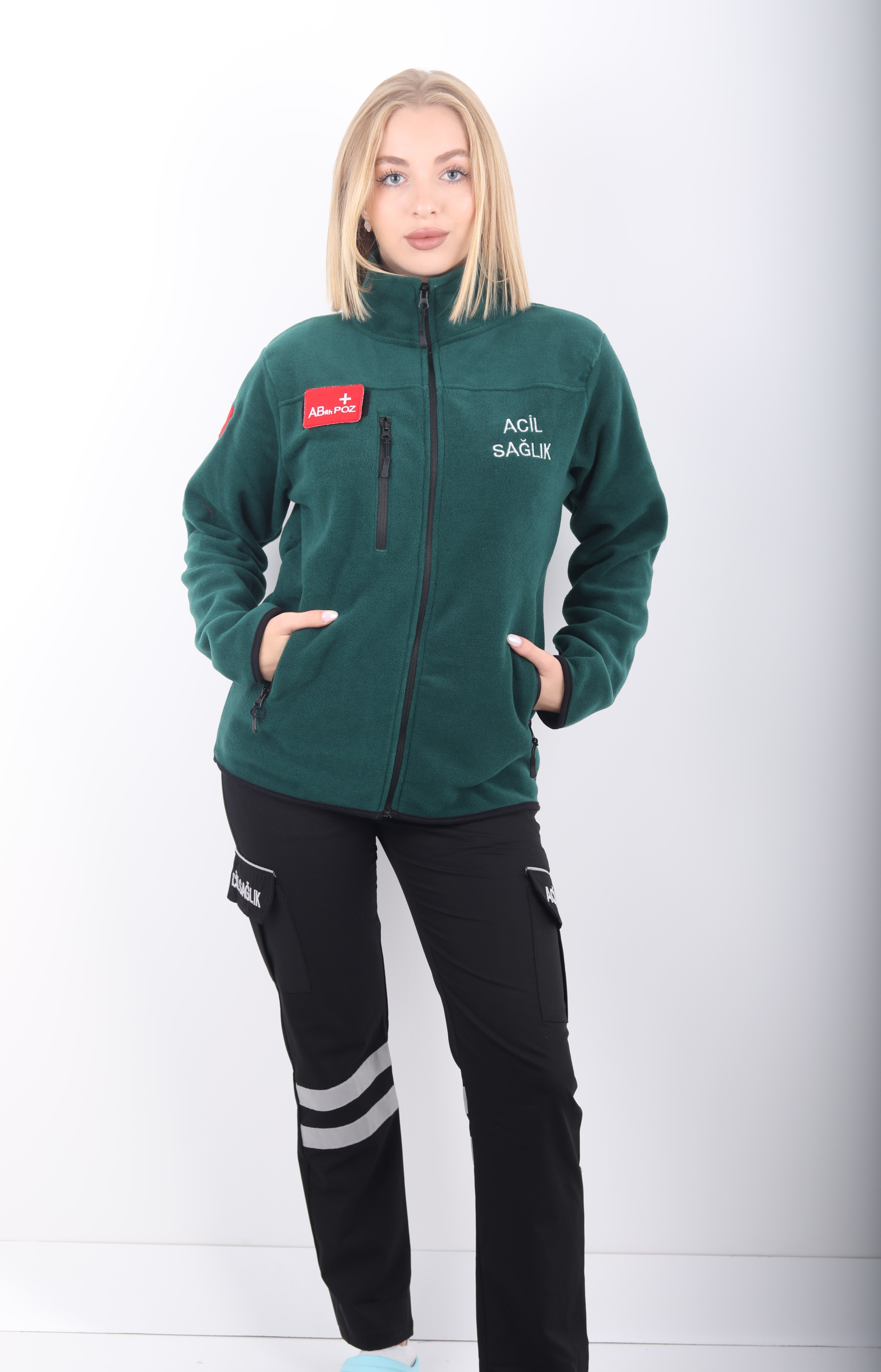 Acil Sağlık Zümrüt Yeşili Polar (Unisex)
