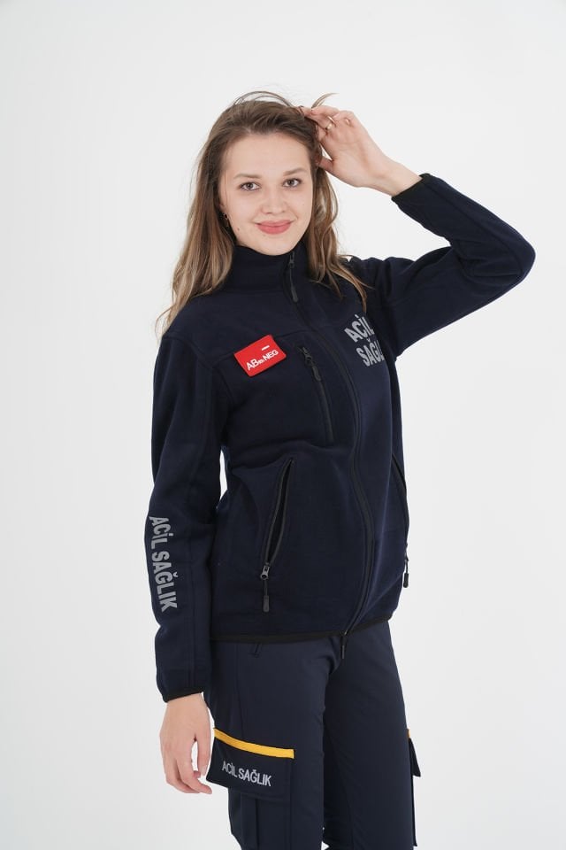 Yeni Lacivert Acil Sağlık Polar (Unisex)