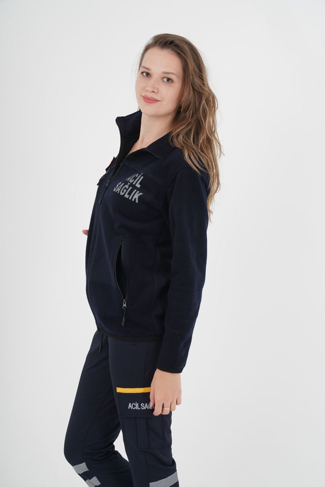 Yeni Lacivert Acil Sağlık Polar (Unisex)