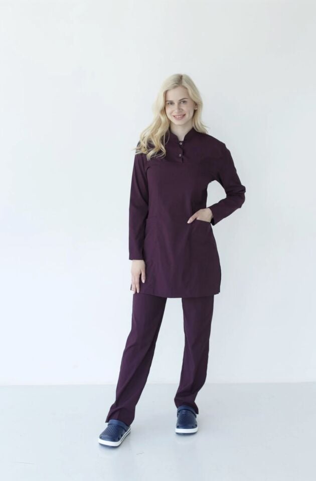 Mürdüm Tesettür Cerrahi Likralı Takım