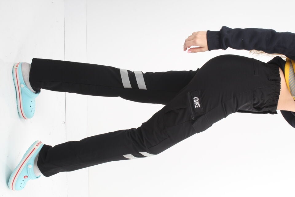 UMKE Siyah Outdoor Likralı Tactical Pantolon (Unisex)