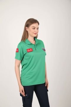 Yeni Paramedik Açık Yeşil Polo Yaka Comfort T-shirt(Unisex-Fileli)