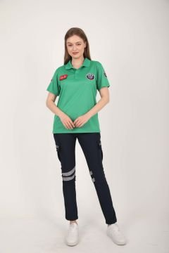 Yeni Paramedik Açık Yeşil Polo Yaka Comfort T-shirt(Unisex-Fileli)