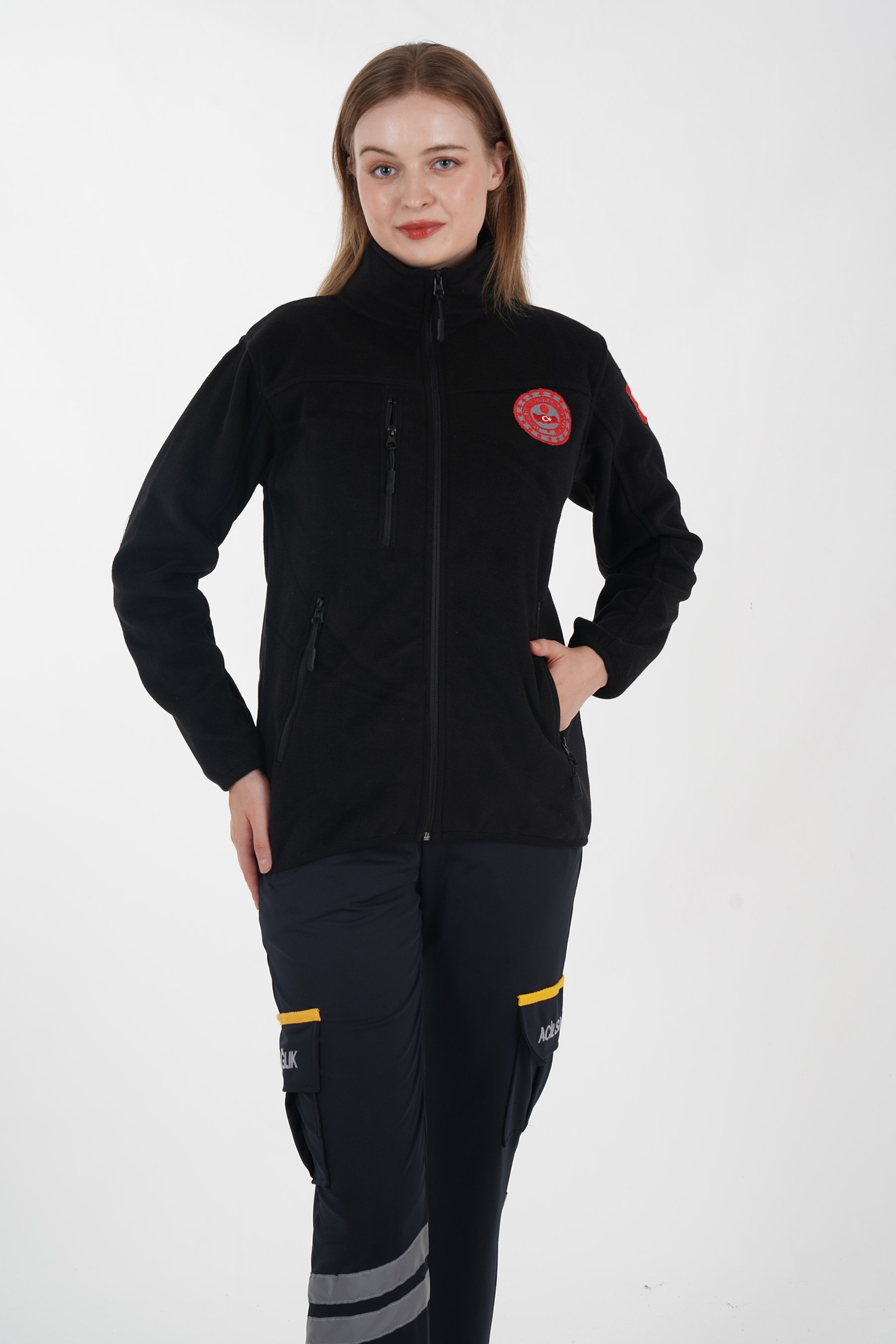 112 Acil Çağrı Merkezi Siyah Polar (Unisex)