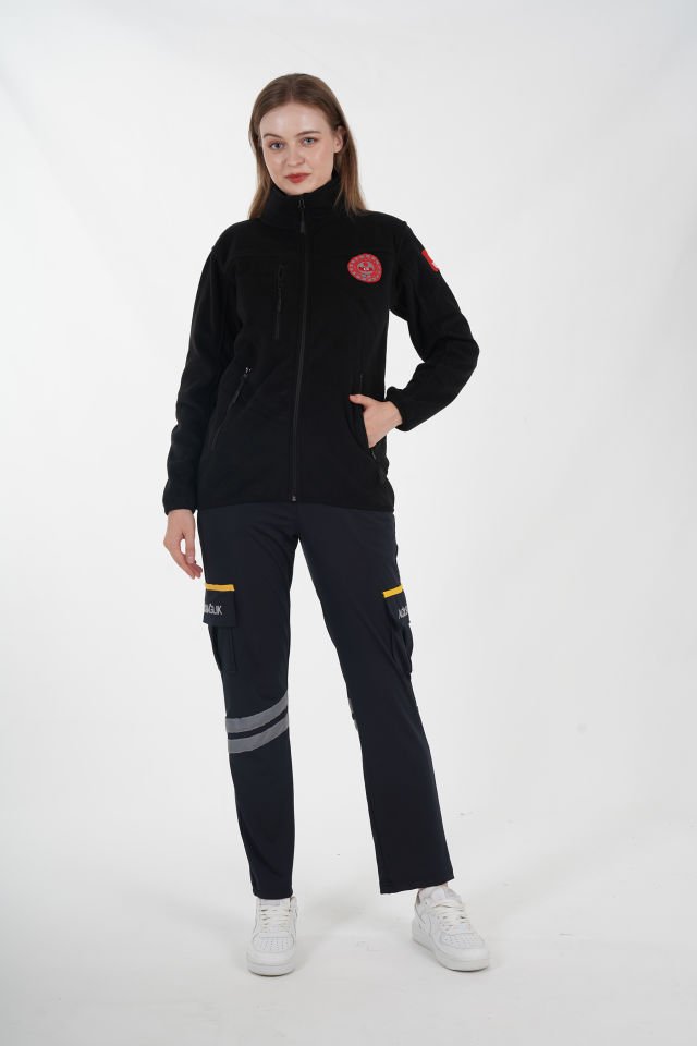 112 Çağrı Merkezi Siyah Polar (Unisex)