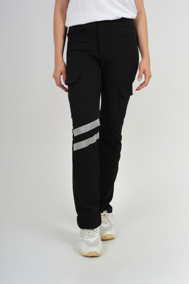 Paramedik Siyah Tactical Outdoor Likralı Pantolon (Unisex)
