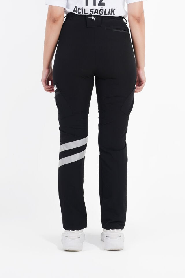 Paramedik Siyah Tactical Outdoor Likralı Pantolon (Unisex)