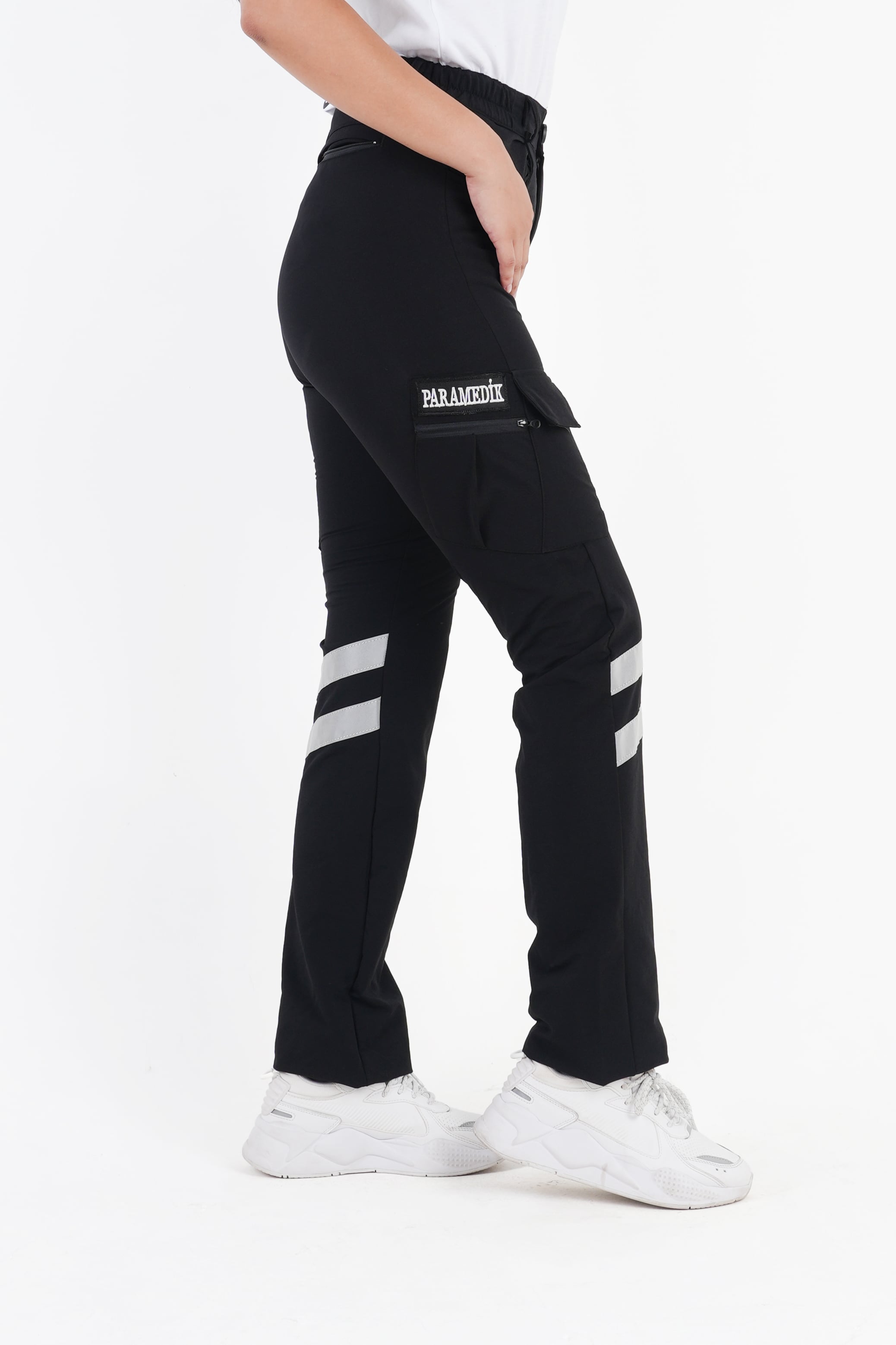 Paramedik Siyah Tactical Outdoor Likralı Pantolon (Unisex)