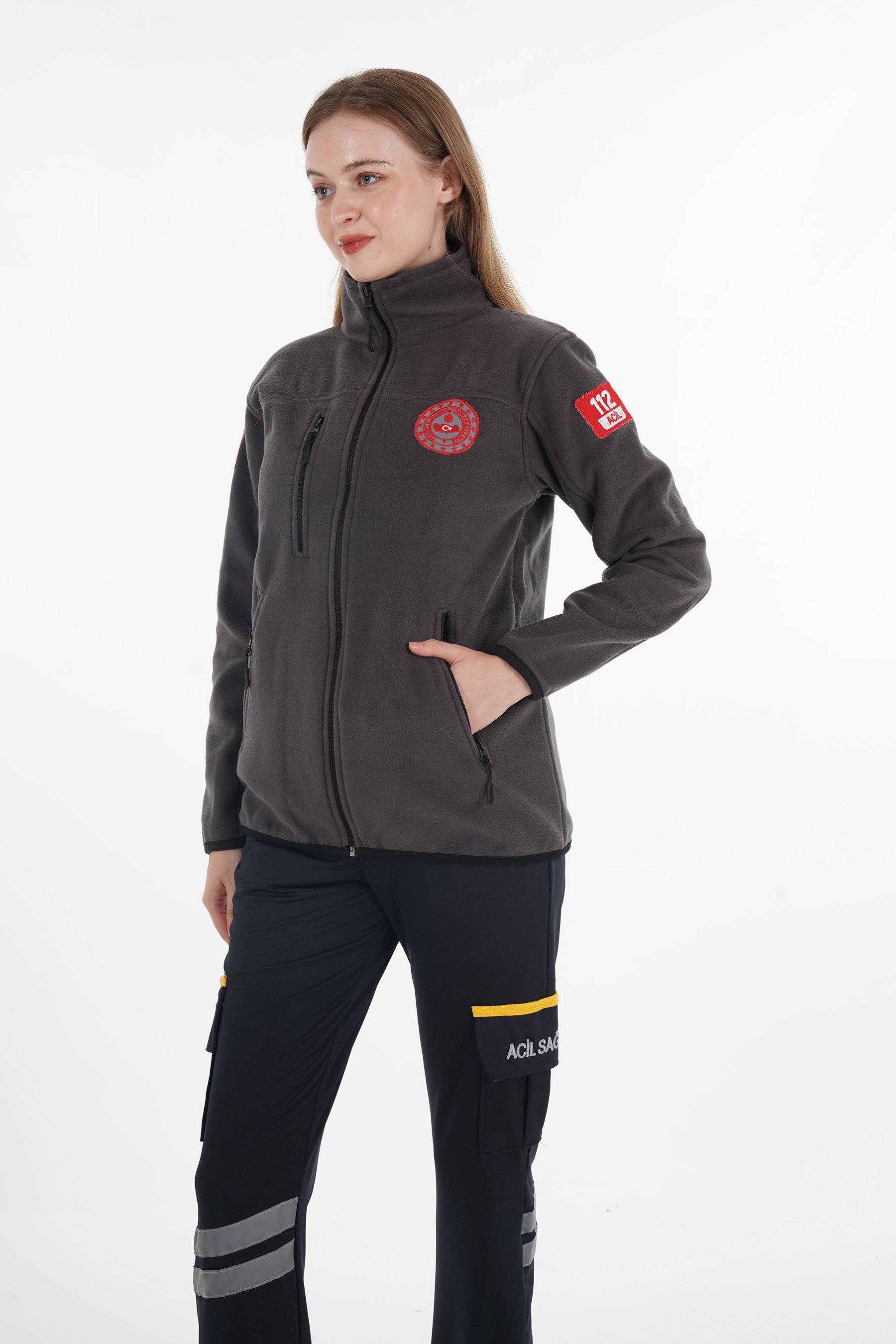 112 Acil Çağrı Merkezi Füme Polar (Unisex)