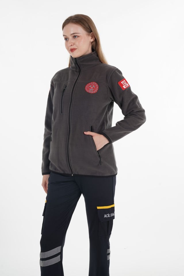 112 Acil Çağrı Merkezi Füme Polar (Unisex)