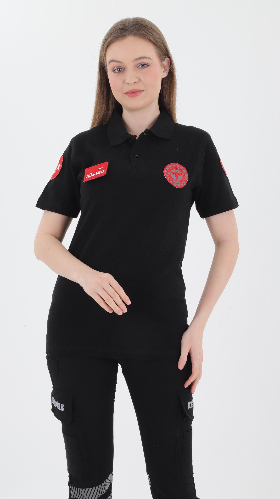 Yeni 112 Acil Sağlık Siyah Lacoste T-shirt (Unisex)
