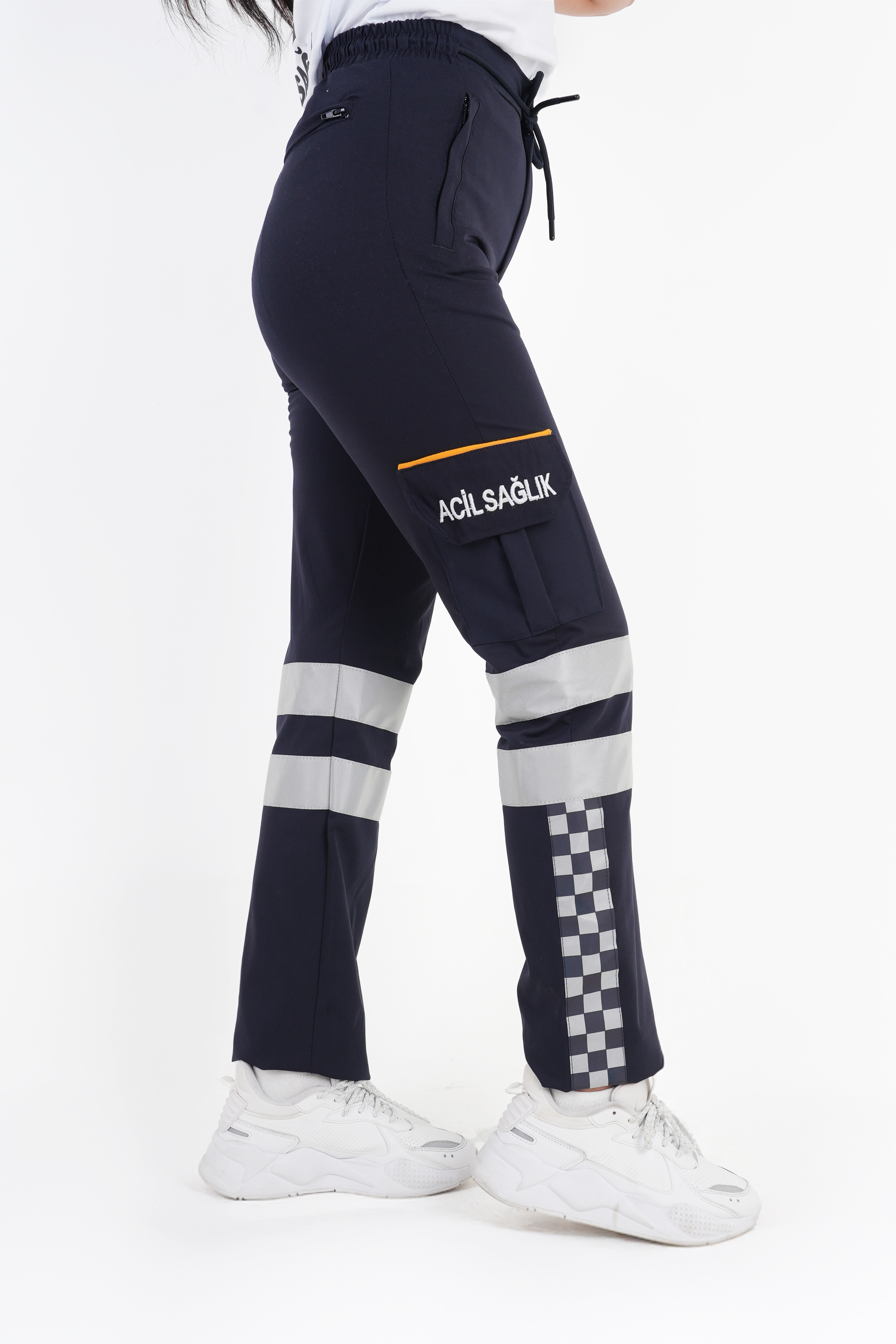 112 Acil Sağlık Lacivert Premium Likralı Pantolon (Unisex)