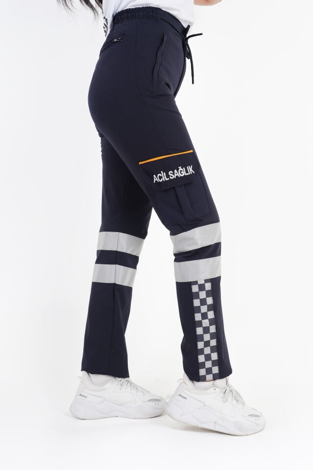 112 Acil Sağlık Lacivert Premium Likralı Pantolon (Unisex)