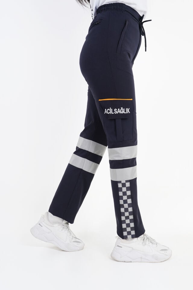112 Acil Sağlık Lacivert Premium Likralı Pantolon (Unisex)