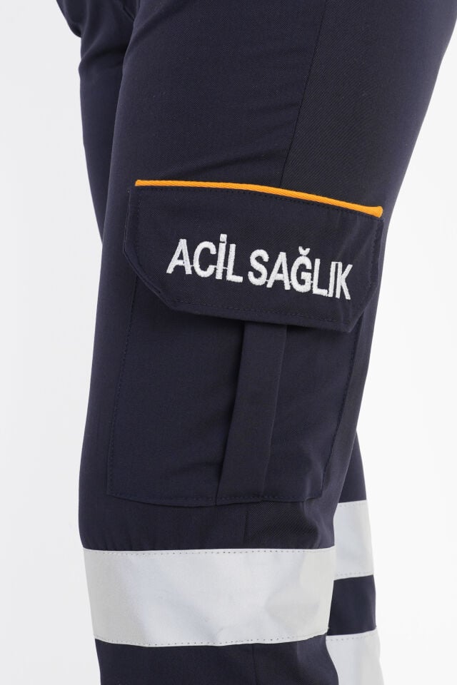 112 Acil Sağlık Lacivert Premium Likralı Pantolon (Unisex)