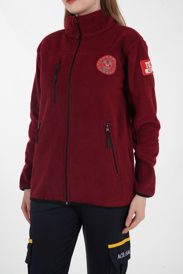112 Acil Çağrı Merkezi Bordo Polar (Unisex)