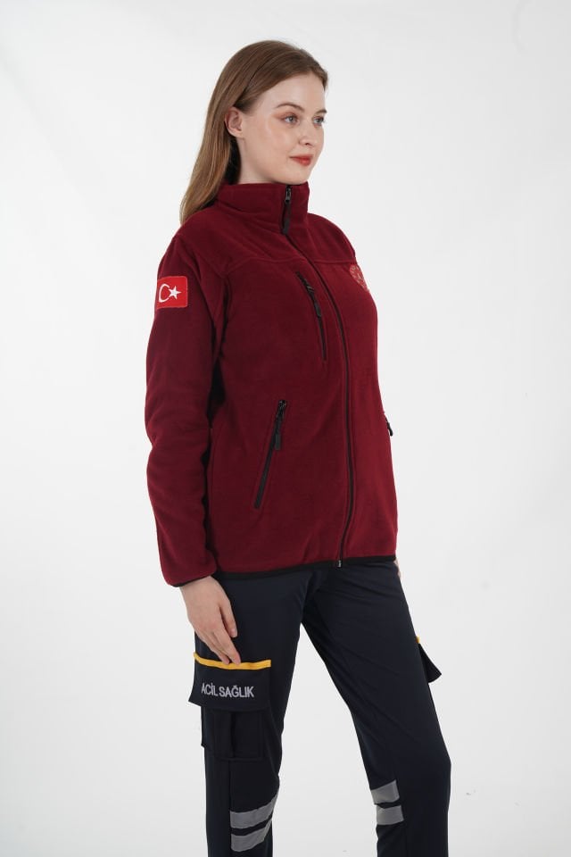112 Acil Çağrı Merkezi Bordo Polar (Unisex)