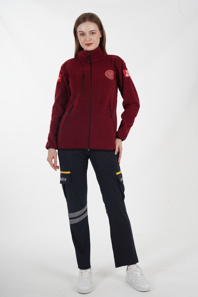 112 Acil Çağrı Merkezi Bordo Polar (Unisex)
