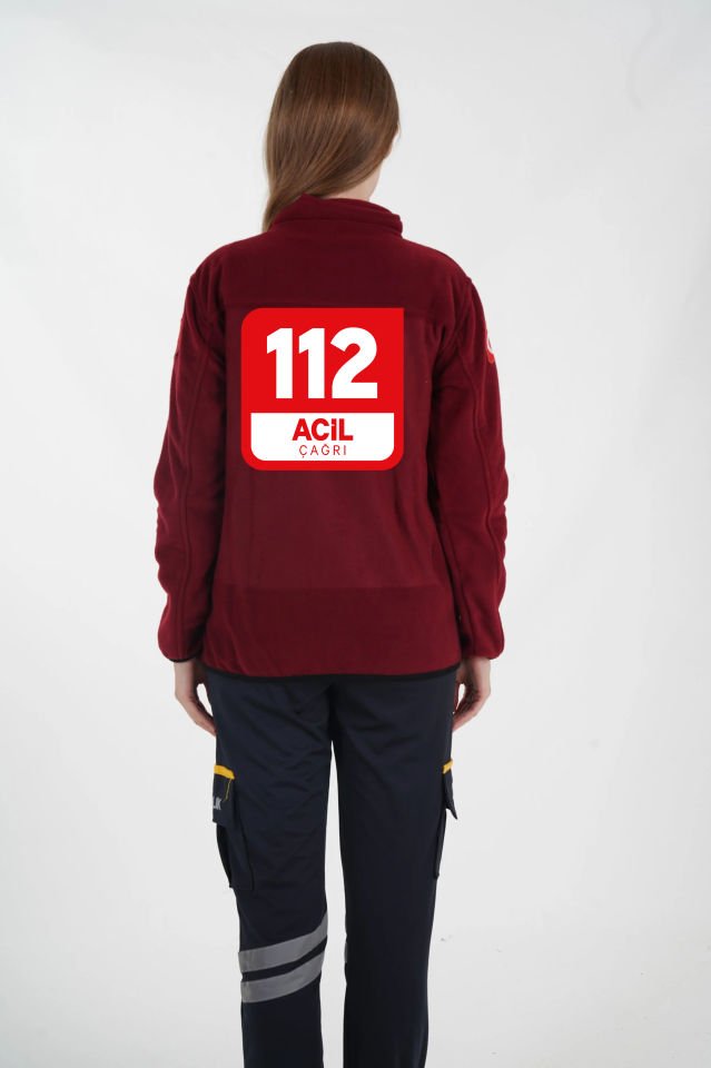 112 Acil Çağrı Merkezi Bordo Polar (Unisex)