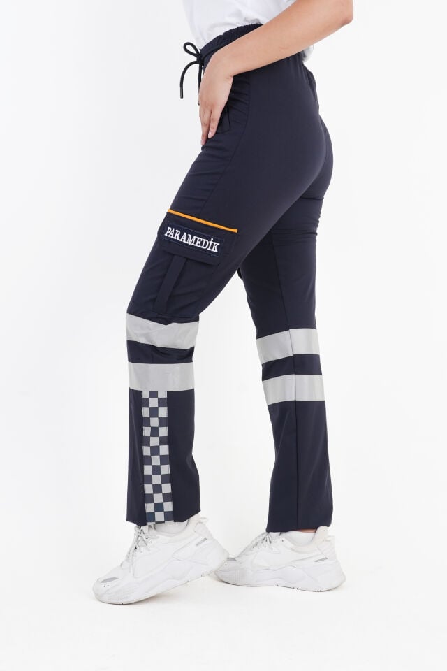 Paramedik Lacivert Likralı Premium Pantolon (Unisex)