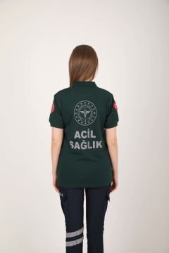 Yeni Acil Sağlık Avcı Yeşili Lacost T-shirt (Unisex)
