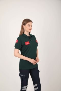 Yeni Acil Sağlık Avcı Yeşili Lacost T-shirt (Unisex)