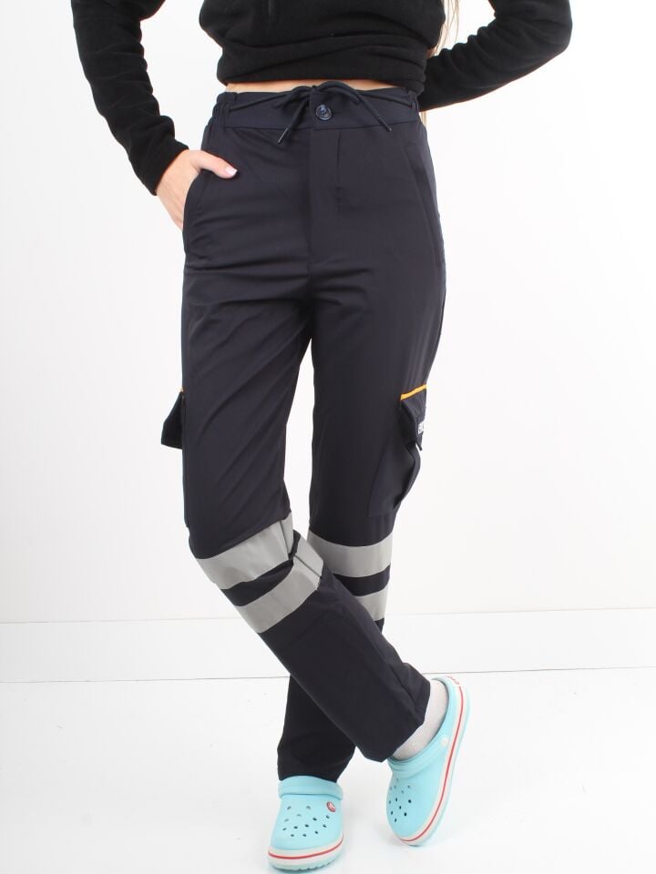 Evde Sağlık Lacivert Premium Likralı Pantolon (Unisex)