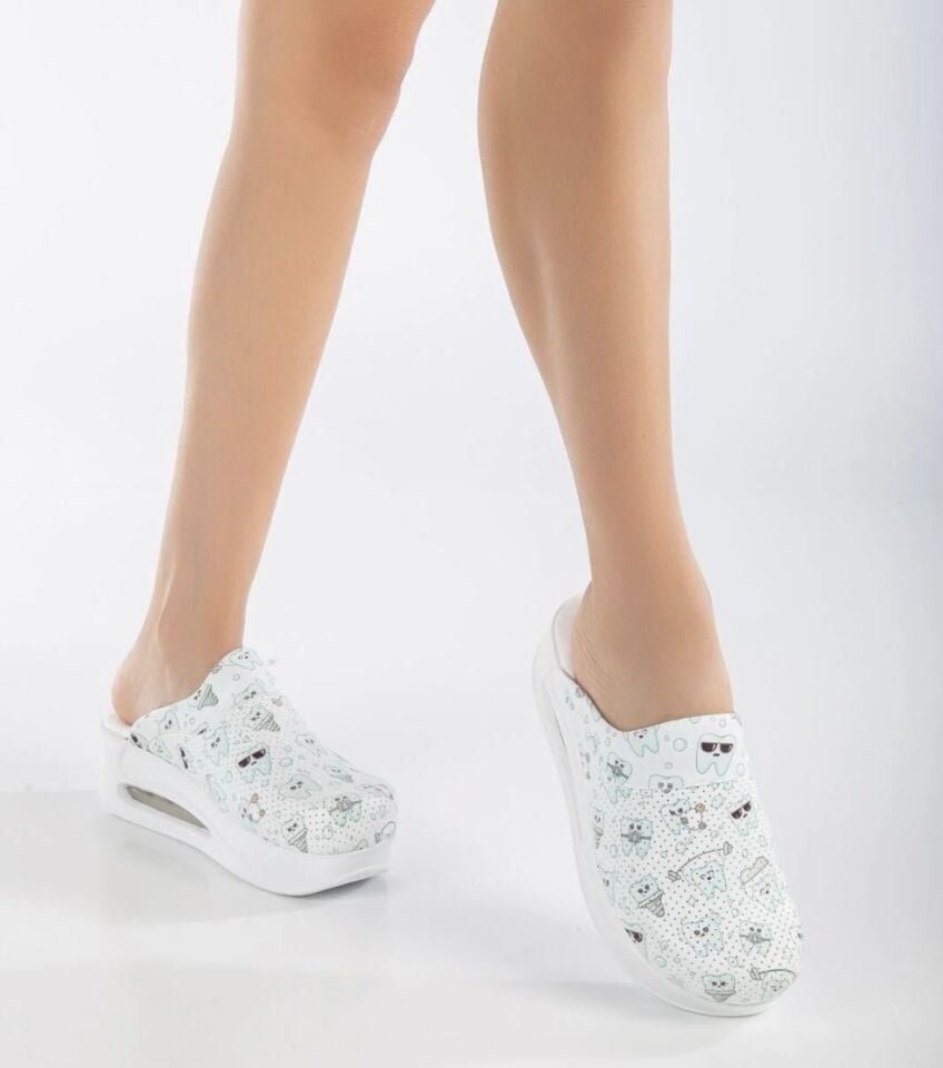 Diş Desenli Ortopedik Airmax Terlik