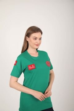 Yeni Acil Sağlık Açık Yeşil Sıfır Yaka Penye T-shirt (Unisex)